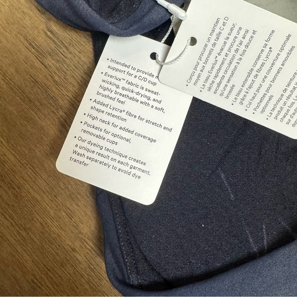 Lululemon Navy Tie-dye Wunder Train LL Sports Bra - Picture 10 of 12
